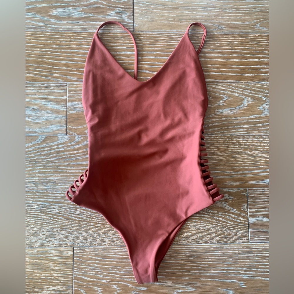 Stone Fox Swim One-piece brown, Sienna, copper color